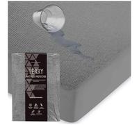 GC GAVENO CAVAILIA Terry Toweling Mattress Protector - Waterproof Fitted Cot Bed - Anti Allergic & Durable Poly Cotton Mattress Protector (140 x 70 x 25 Cm)