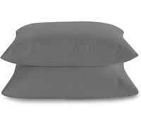 "GC GAVENO CAVAILIA Terry Towelling Pillow Protector 2 Pack - Anti Allergy, Breathable, Anti Dustmite Waterproof Pillow Cover - Prefect Fit Pillow Protector (50 x 75 x 10 Cm), Charcoal"
