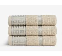 GC GAVENO CAVAILIA Towels Bath Sheets 3-Pack - Bath Sheets Extra Large Super Soft Egyptian Cotton Towels - Hotel Quality Quick Dry & Highly Water Absorbent Towel Set Bath Sheet 90x150 Cm, Natural