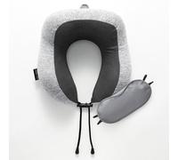 GC GAVENO CAVAILIA Travel Pillow For Neck Support | Memory Foam Neck Pillow with Removable Cover | Adjustable Airplane Pillow | Neck Cushion With Eye Mask for Sleeping on Airplane, Car, Train, Bus