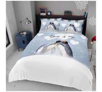 GC GAVENO CAVAILIA Xmas Penguin Bedding - Christmas Duvet Cover King - Easy Care Penguins Forever Comforter Set Gifts Bedding - Multi