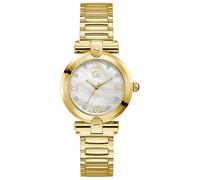 Gc Ladies 34.00mm Quartz Watch with Gold Analogue dial and Gold Metal Bracelet Strap Y96002L1MF