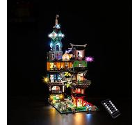 GC Light Kit for Lego NINJAGO City Gardens 71741 (Lego Set is not included) (Remote)
