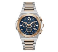 Gc Watches Mens IdolForce Blue Dial Two-Tone Silver And Rose Gold Stainless Steel Bracelet Watch Z95003G7 | Acotis - Swiss Quartz Chronograph / Stainless Steel / Sapphire Crystal