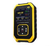 GC01 Nuclear Radiation Detector Real Time Monitoring LCD for GEIGER Counter High Sensitivity Customizable Sound Flash Vibration Alarm 1100mAh 60 Day(Yellow)