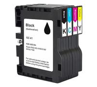 GC41 Compatible Sublimation Ink Cartridge GC-41 GC41K GC41C GC41M GC41Y Replacement for Ricoh IPSiO SG3100 SG2100 SG2100L SG2010L Aficio SG3110DNW SG2100N SG3100SNW SG3110DN SG2010,4 Pack
