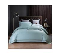 gC7aHx8 Duvet Cover Sets Luxury Embroidered Duvet Cover Set 4 Piece Nordic Solid Color Soft Skin-friendly Cotton Bedding Soft(Blue,Queen Size 4Pcs)
