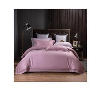 gC7aHx8 Duvet Cover Sets Luxury Embroidered Duvet Cover Set 4 Piece Nordic Solid Color Soft Skin-friendly Cotton Bedding Soft(Dark Purple,Queen Size 4Pcs)
