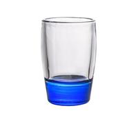 gC7aHx8 Glasses Drinking Colored Base Shot Glass, 1.5 Oz Clear Heavy Base Glasses Dining Room(Dark Blue)