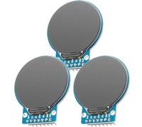 GC9A01 1.28 Inch Circular TFT Screen for Arduino RGB IPS HD 240 x 240 Resolution SPI Interface LCD Display Module for Display Devices, Real-time Monitoring and Instrument Display (3 Pieces)