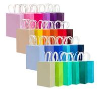 Gcardist 24 Colours Medium Gift Bag with Handles Bulk 24 Pieces Paper Party Bags 8.3 x 4.3 x 11 Inch Multiple Uses (21 x 11 x 27.3 cm, Medium)