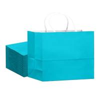 Gcardist 24PCS Large Gift Bag with Handles Bulk 13"x4.5"x10" Gift Bags Bright Green Bags Multiple Uses (32x11x25cm,Wide Large)