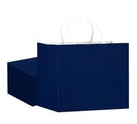 Gcardist 24PCS Large Gift Bag with Handles Bulk 13"x4.5"x10" Paper Gift Bags Green Blue Bags Multiple Uses (32x11x25cm,Wide Large)
