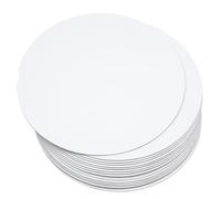 Gcardist 25 cm White Cake Boards Round 25 Pack Circles Round Base Food Grade Cardboard Cake Board (Thinner but Stronger)