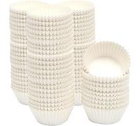 Gcardist 500-Count White Cupcake Liners Muffin Linner No Smell, Food Grade Baking Cups (Standard Size)