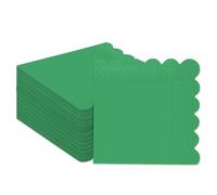 Gcardist Brilliant Green Cocktail Dinner Napkins 12.7x12.7cm Disposable Beverage,Wedding, Birthday Party Dessert Wave Paper Napkins 120 Count (5x5inch)