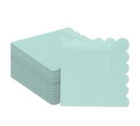 Gcardist Dark Blue Cocktail Dinner Napkins 12.7x12.7cm Disposable Beverage,Wedding, Birthday Party Dessert Wave Paper Napkins 120 Count (5x5inch)
