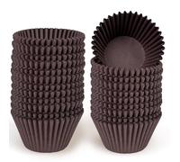 Gcardist Large Coffee Muffin Cases Cupcake Cups 200 Pieces Food Grade Muffin Paper Baking Cups Cupcake Cases (Large Size)