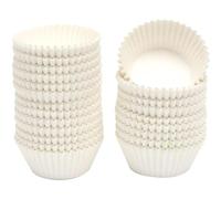 Gcardist Large White Muffin Cases Cupcake Cups 200 Pieces Food Grade Muffin Paper Baking Cups Cupcake Cases (Large Size)