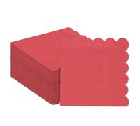 Gcardist Magenta Cocktail Dinner Napkins 5 x 5 Inch Disposable Drink, Wedding, Birthday Party Dessert Wave Paper Napkins (120 Count)