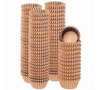 Gcardist Mini 500-Count Natural Cupcake Liners Muffin Liners Food Grade Brown Baking Cups Paper No Smells (Small Size)