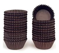 Gcardist Pack of 500 Coffee Muffin Cases Cupcake Liners Odourless Food Grade Baking Cups (Standard Size)