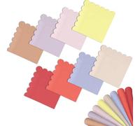 Gcardist Pink Series Cocktail Dinner Napkins 12.7x12.7cm Disposable Beverage,Wedding, Birthday Party Dessert Wave Paper Napkins 120 Count (5x5inch)