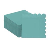 Gcardist Vintage Green Cocktail Dinner Napkins 12.7x12.7cm Disposable Beverage,Wedding, Birthday Party Dessert Wave Paper Napkins 120 Count (5x5inch)