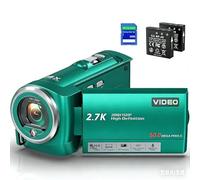 Gcasio Video Camera Camcorder 2.7K 16X Digital Zoom QHD 50MP YouTube Vlogging Camera