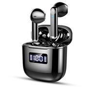 GCBIG Wireless Earbuds, Bluetooth 5.3 Headphones in Ear, 25H Playtime Wireless Earphones with 4 Mics, IP7 Waterproof Bluetooth Earbuds, ENC Clear Call, Hi-Fi Stereo Sound, Touch Control, USB-C, Black