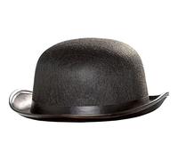 GCC Fashion Store Black Bowler Hat Feature Budget Felt Design Adults Fancy Dress Accessory