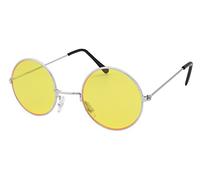 GCC Fashion Store John Lennon Style Shades Sunglasses Adults 60s 70s Hippie Fancy Dress Glasses (Yellow)