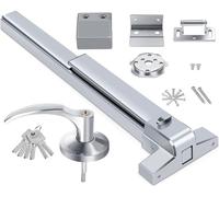 GCCSJ Door Push Bar Panic Exit Device Doors Lock Panic Bar Door Hardware UL Listed Aluminum Made Emergency Hardware Door Bar Lock with Roller Latch Emergency Panic Bars for Exit Door