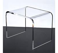 GCCSSBXF Transparent Acrylic Stool - Stylish Multifunction Furniture for Kids and Adults - Non-Slip Shower Stool and Shoe Changing Stool - In The-Shaped Side Table - Modern Design