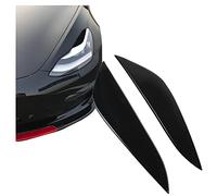 GCcv Headlight Eyebrow Eyelid Cover Trims ABS Decoration Stickers For Tesla Model 3 2017-2022 Car Accessories