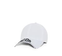 GCDS cut-brim logo-detail cotton baseball cap - White One Size