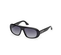 GCDS GD0067 GIULIANO 01B Unisex Sunglasses Acetate Black Smoke Squared Normal