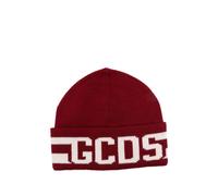 Gcds Kids logo-band beanie hat - Red 50-54