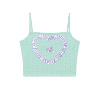 GCDS Polly Pocket heart-print top - Green XS-S-M