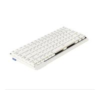 GCemptDMd Keyboard Compatible With MK84 Low Profile Mechanical Gaming Keyboard Tri Mode Wireless Portable Stylish Design For Gaming Office(White Wired)