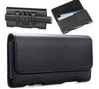 Gcepls Mobile Phone Belt Case for Samsung Galaxy Z Fold 4 & 3, 2-Way Wear Magnetic Closure Cell Phone Holster, Leather, Fits with Slim Case