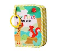 Gcerfby Baby's First Photo Album,Babys First Photo Album Soft - Soft Cloth Memory Keeping Keepsake with Mirror for Gender Reveal Birthday Parents Memories Kids