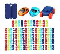 Gcerfby Car Track Set - Educational LED Vehicle,Interactive Toy Vehicles,for Living Room Bedroom Family Activity Party Favor Kindergarten Preschool School Daycare Homeschooling Birthday