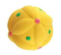 Gcerfby Dog Ball Toys, Soft Sound Ball, Plush Animal Toy, Plush Animal Design, Puppy Training Aid, Interactive Play Toy, 9x9x10cm/3.54x3.54x3.94 Inches, For Pet Rooms And Bedrooms