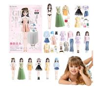 Gcerfby Dress up Dolls, Magnetic Dolls Dress up Toy, Portable Princess Paper Doll Easy to Grip Present for Children Girls 4-7 Years Old