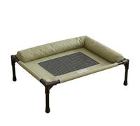 Gcerfby Elevated Cat Bed, Stable Frame Cooling Design, 61x17x17cm, Washable Neck Support Breathable Hammock, Elevated Pet Bed Dog Cots, Comfortable Resting, For Puppy Small Medium Breed