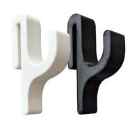 Gcerfby Glass Shower Towel Hook, Space Saving Design, 9.1x5.6x2cm, Home Wall Organizer, Bathroom Shower Door Hook Rack, Easy to Organize, for Loofah Sponge Towels Coat Laundry