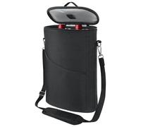 Gcerfby Insulated Leakproof Wine Cooler Bag, with Shoulder Strap, 21.6x11.43x33cm, Portable Bottle Carrier, 2 Bottle Wine Cooler Carrying Case, Easy to Carry, for Travel Picnic Camping