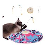 Gcerfby Interactive Robot Cat Toys, Electronic Kitten Toys, Stimulated Cat Toys, Safe and Pet-Friendly, Easy to Maintain, 1 Set, for Cat, Pets