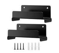 Gcerfby Ladder Wall Mount, Heavy-Duty Design, 13.5x6.1x5.6cm, Black Heavy Duty Utility Hook, Versatile Tool Holder, Equipment Storage Accessory, for Concrete Wood Chair